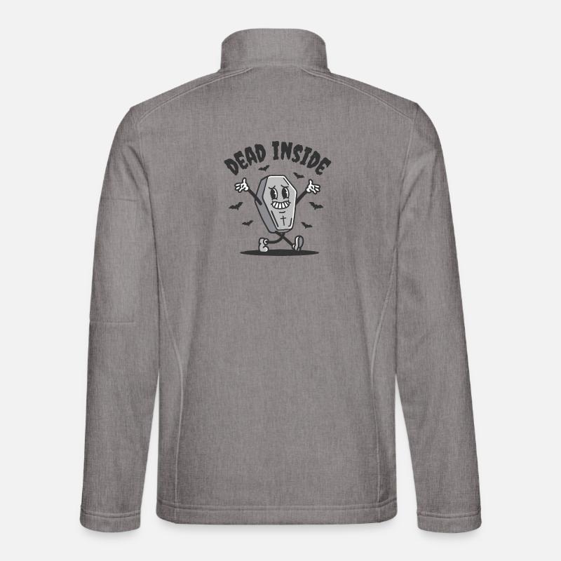 Dead Inside Funny Coffin Unisex Softshell Jacket
