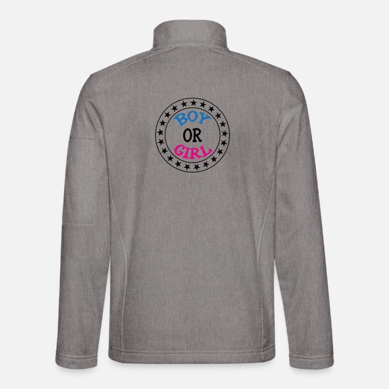 Junge oder Mädchen? Schwangerschaftsgeburt Schwanger Unisex Softshelljacke