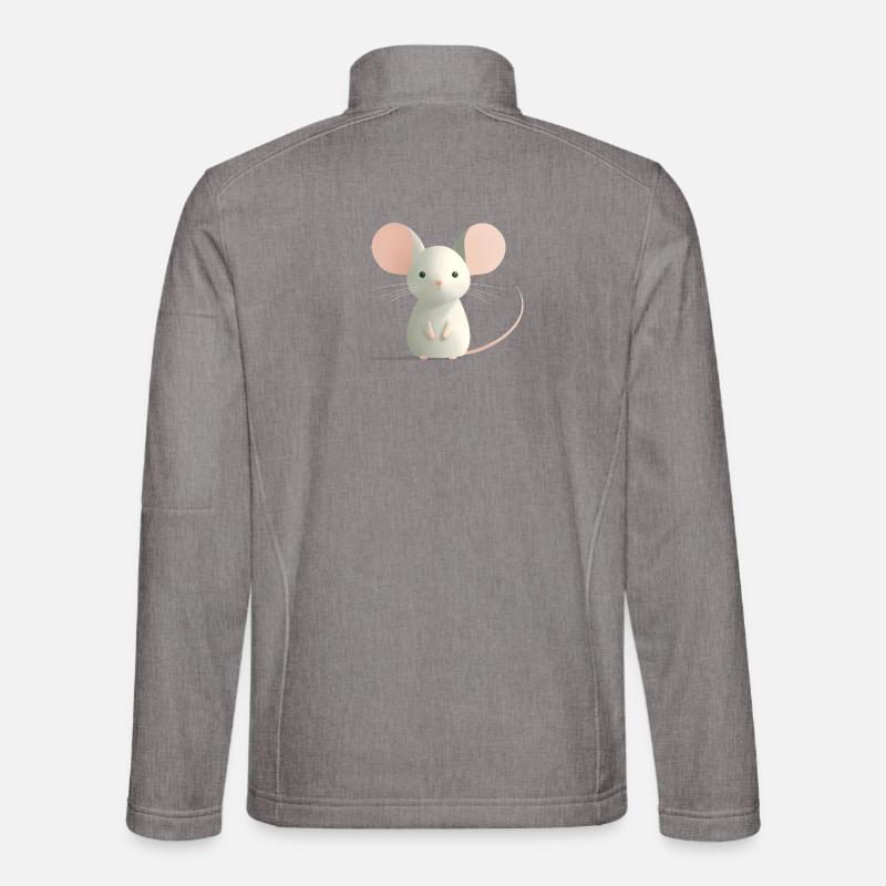 Maus - Unisex Softshelljacke - Grau meliert