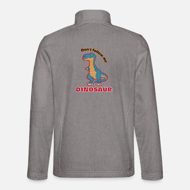 Do not follow Dino Spruch - Unisex Softshell Jacket - heather grey