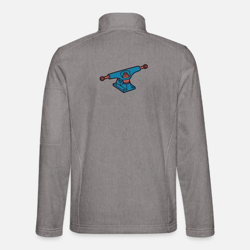 Skateboard Achse Skate Crew - Unisex Softshelljacke - Grau meliert