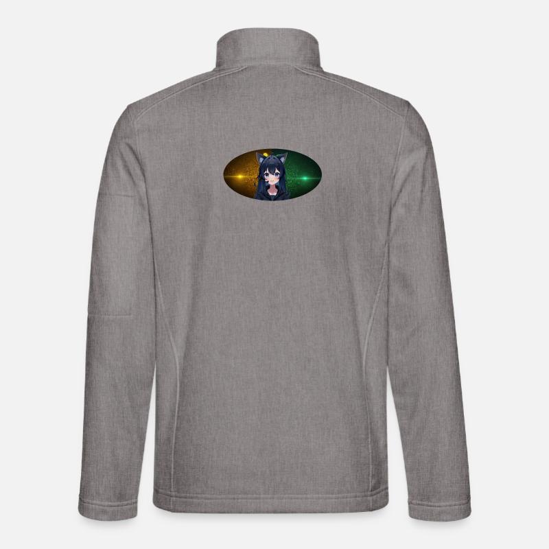 Team Blacky Panther - Unisex Softshelljacke - Grau meliert