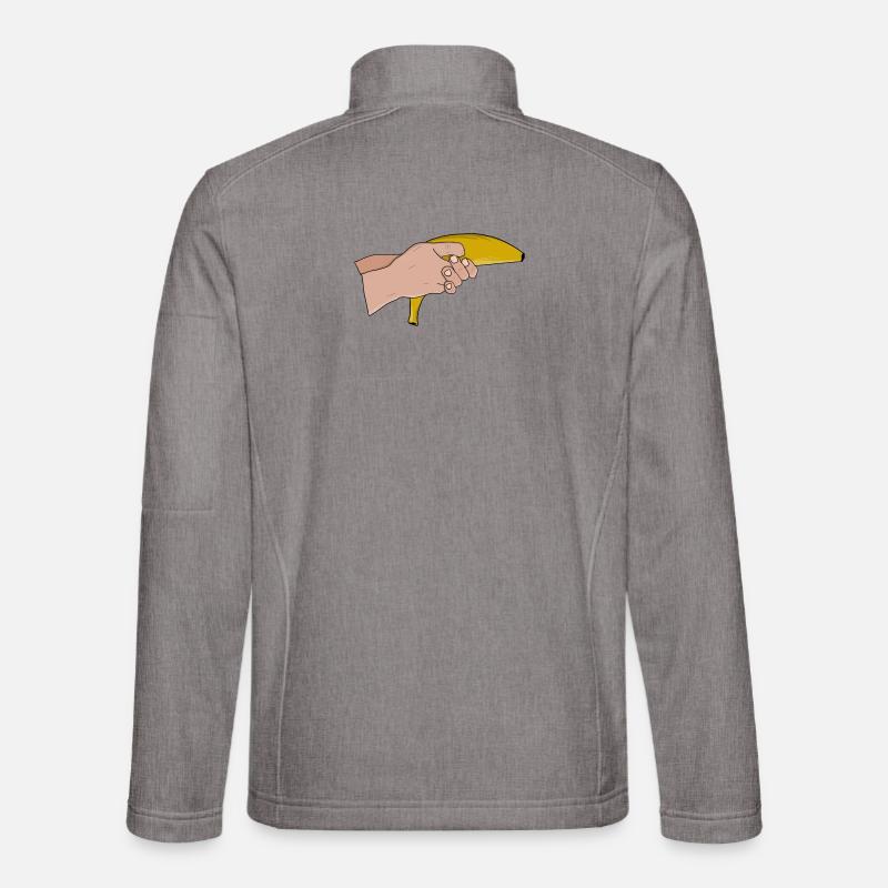Tödliche Banane - Unisex Softshelljacke - Grau meliert