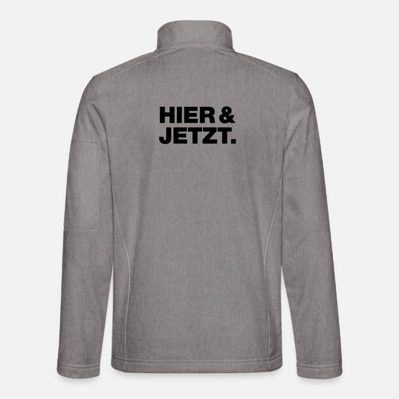 Here and now - Unisex Softshell Jacket - heather grey