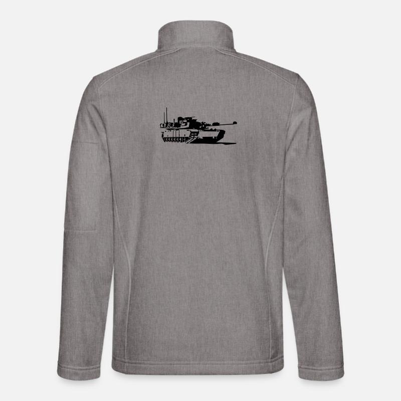 Tank M1 Abrams - Unisex Softshell Jacket - heather grey