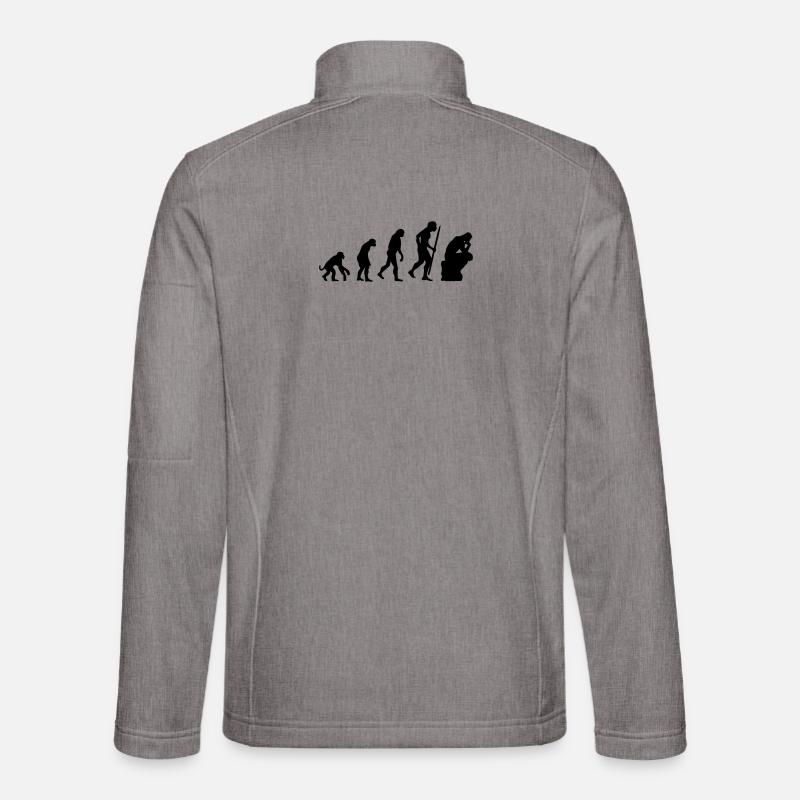Evolution of the thinker philosophy, philosopher Unisex Softshell Jacket