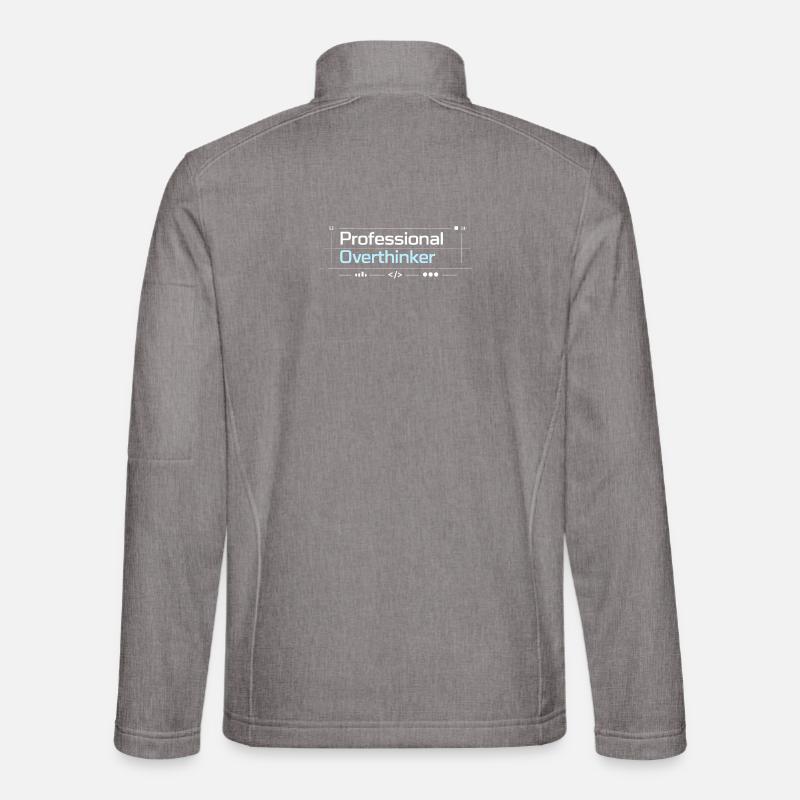 Professional OVERTHINKER tech - Unisex Softshell Jacket - heather grey