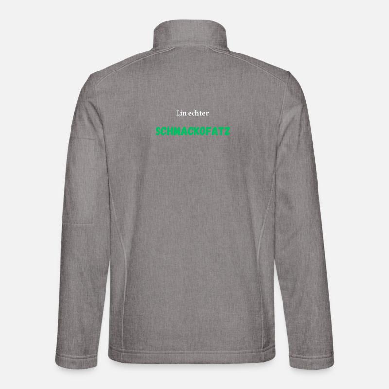 Ein echter Schmackofatz - Unisex Softshelljacke - Grau meliert