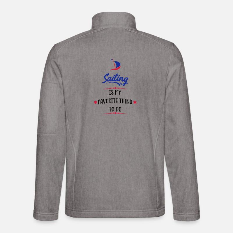 sailing - Unisex Softshell Jacket - heather grey