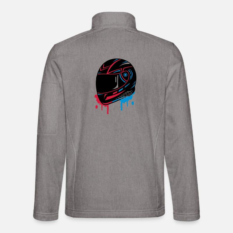 cooles Motorradhelm Graffiti Unisex Softshelljacke