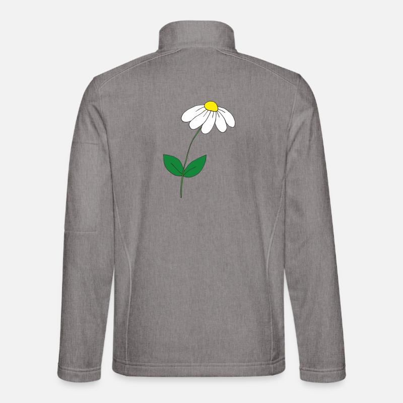 süsses Gänseblümchen - Unisex Softshelljacke - Grau meliert