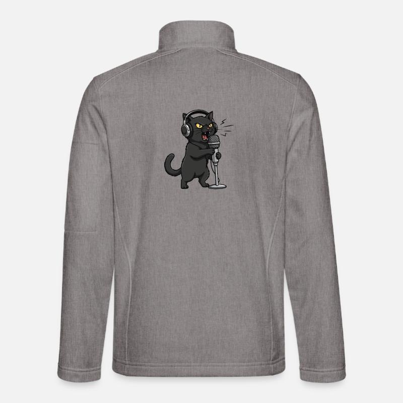 Vocal Shred Chat Singing Music - Unisex Softshell Jacket - heather grey