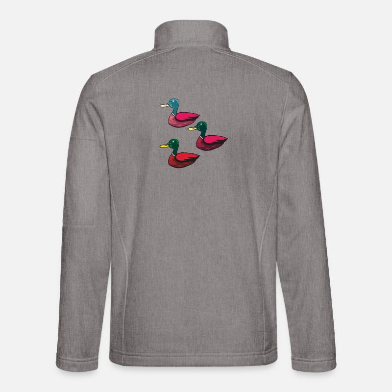 Ducks pack of three - Unisex Softshell Jacket - heather grey
