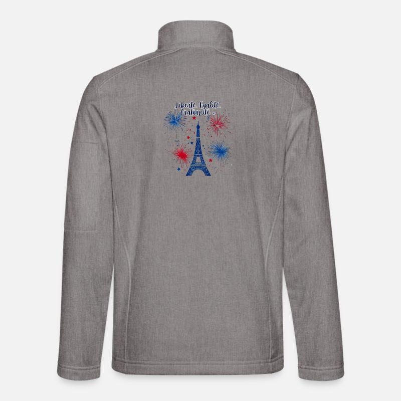 Liberty Equality Fraternity - Unisex Softshell Jacket - heather grey