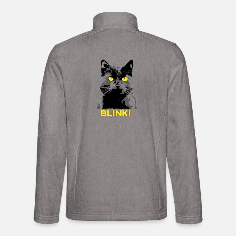 Meine Lieblings Katze - Blinki - Unisex Softshelljacke - Grau meliert