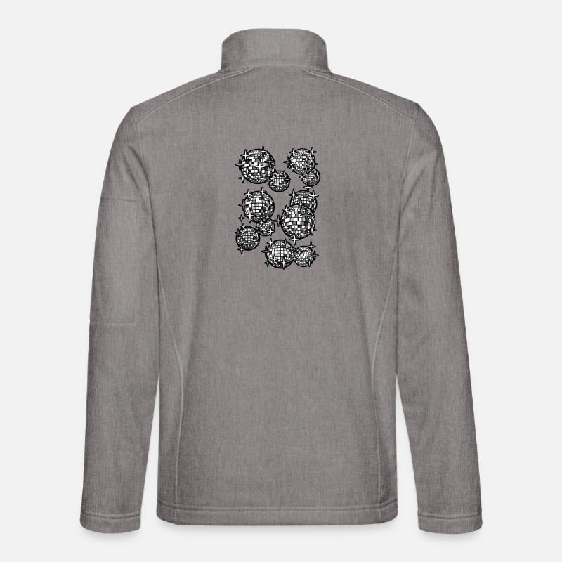 Mirrorballs black - Unisex Softshell Jacket - heather grey