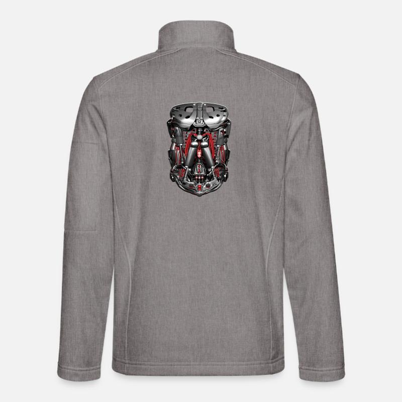 CYBORG ARMOR - geek & scifi - Veste en tissu softshell Unisexe - gris chiné