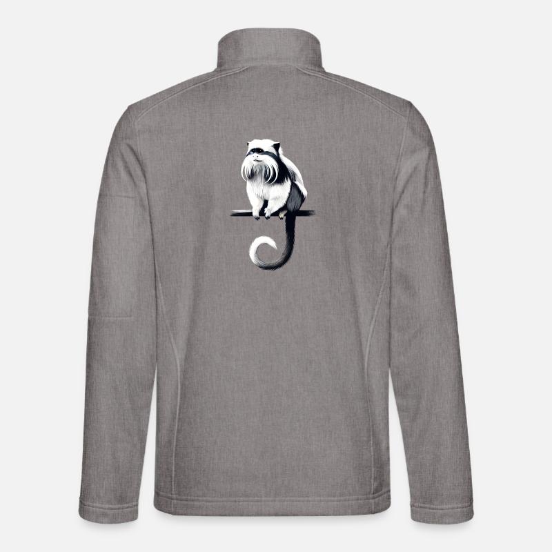 Emperor tamarin - Unisex Softshell Jacket - heather grey