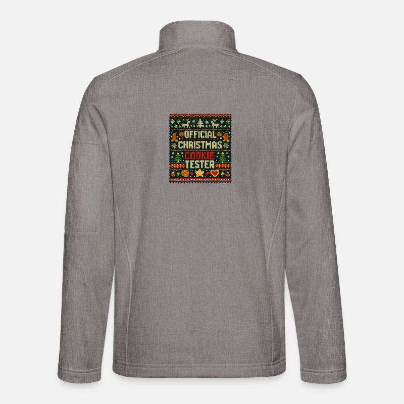 Official Christmas Cookie Tester - Unisex Softshell Jacket - heather grey