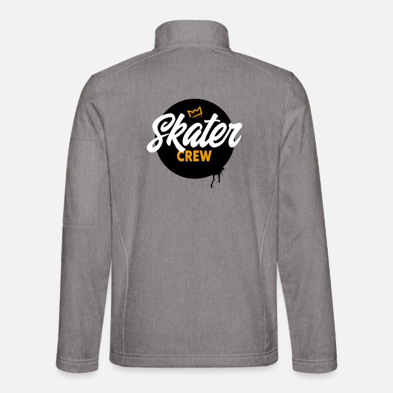 Skater Skateboard - Unisex Softshelljacke - Grau meliert