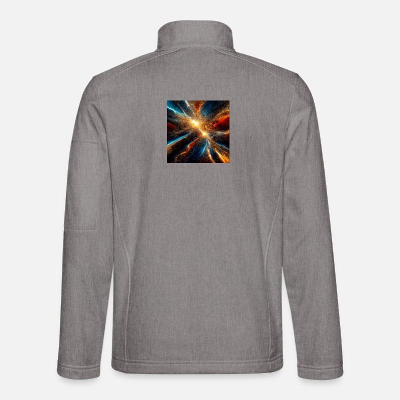 Cosmic Explosion Colors Unisex Softshell Jacket