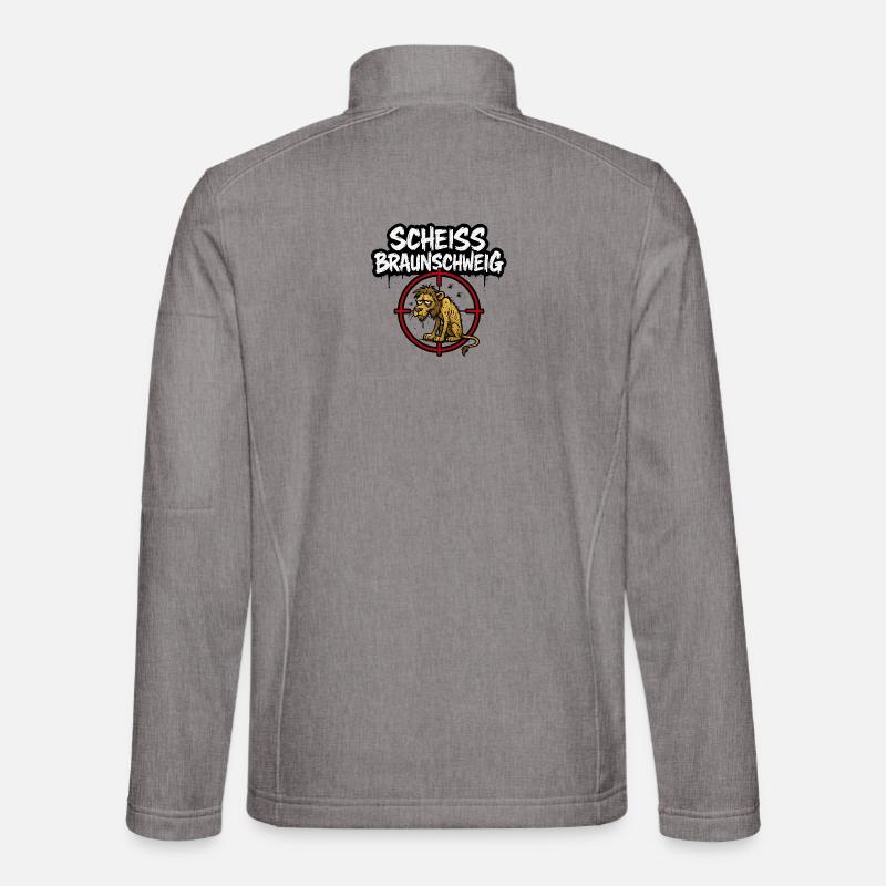  ANTI Braunschweig Alter Löwe  - Unisex Softshelljacke - Grau meliert