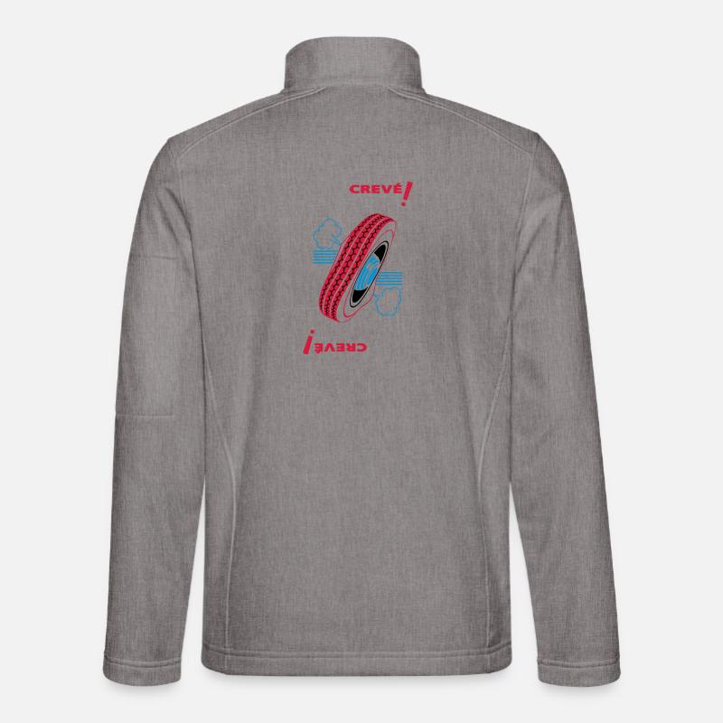 Müde! - Unisex Softshelljacke - Grau meliert