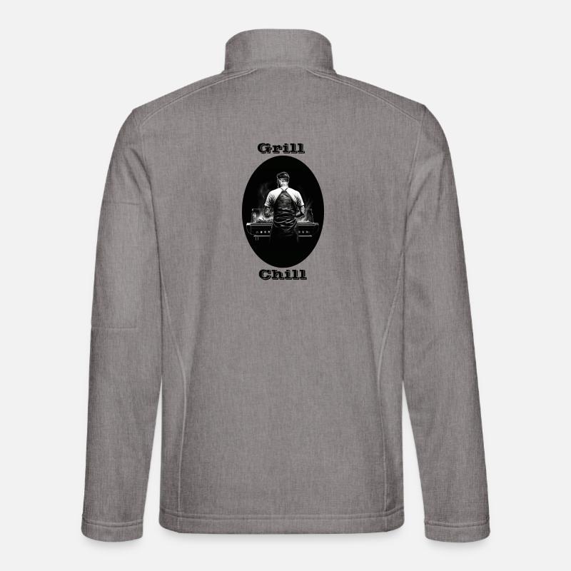 Grill Chill - Unisex Softshelljacke - Grau meliert