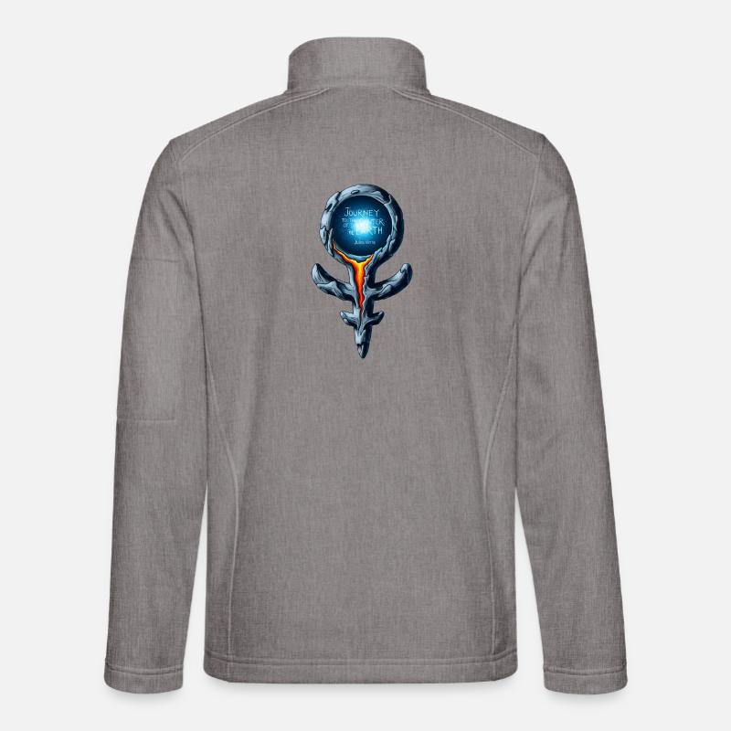 Jules Verne Stab - Unisex Softshelljacke - Grau meliert