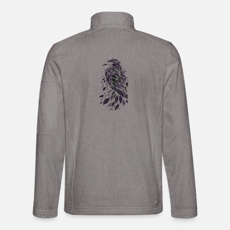 Nattebladravn fra Lilla Blade - Unisex softshelljakke - gråmeleret