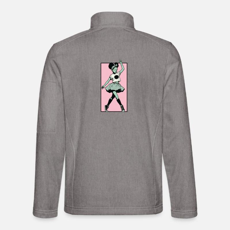 Female dancer #7 - Unisex Softshell Jacket - heather grey