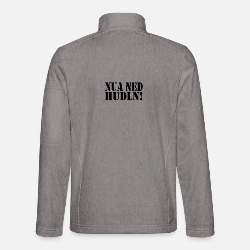 NUA NED HUDLN! - Unisex Softshelljacke - Grau meliert