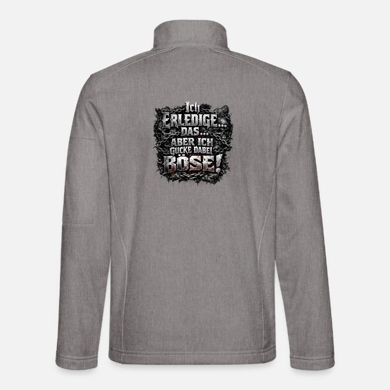 Ich mach das aber ich gucke dabei böse Goth Metal Unisex Softshelljacke