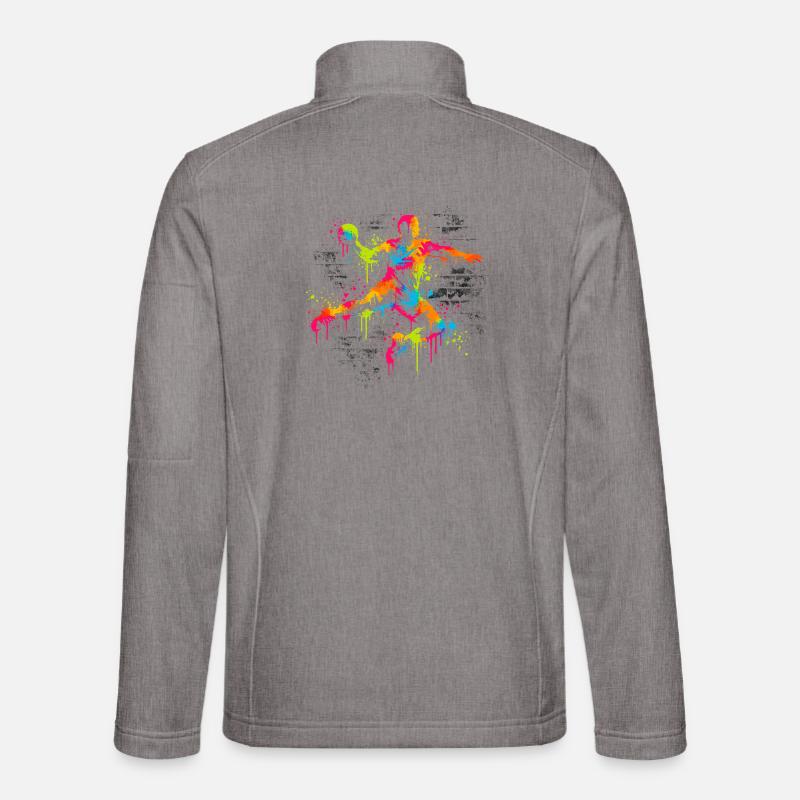 Handball Handball Player Gift Coach Saying - Unisex Softshell Jacket - heather grey