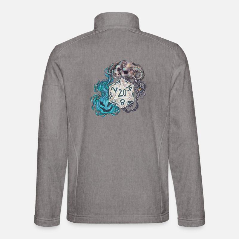 Rollenspiel Tabletop D20 Würfel Geschenk Warlock Unisex Softshelljacke