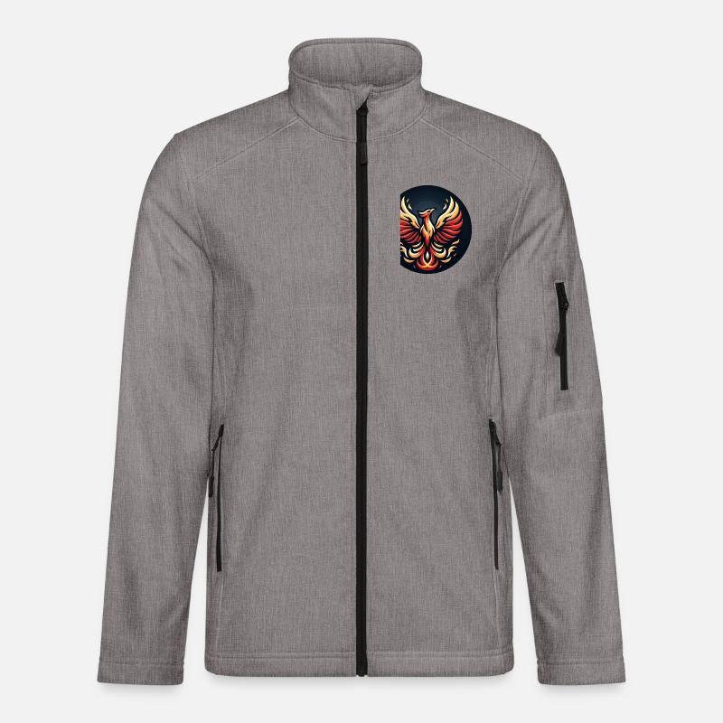 Phönix Feuerflügel Logo Unisex Softshelljacke