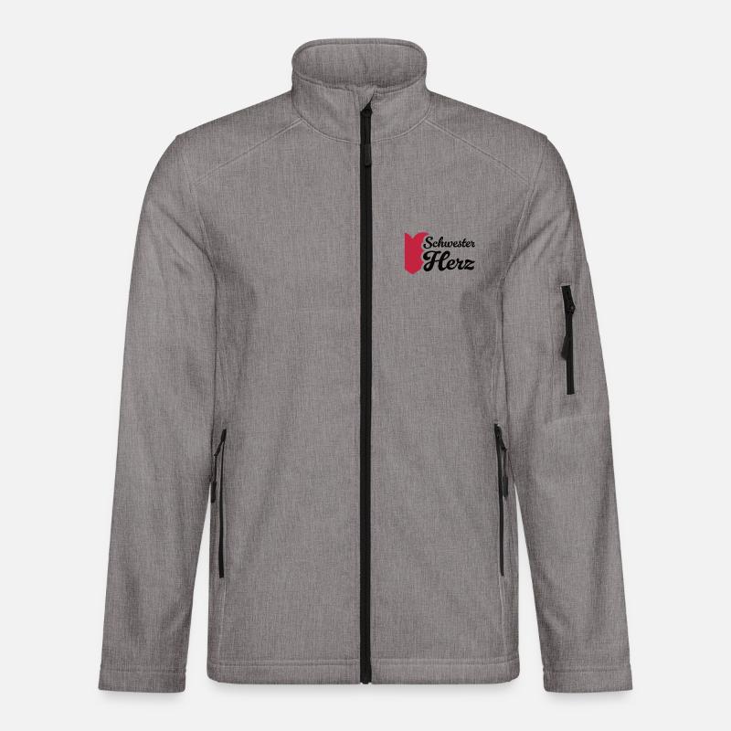 Herz Schwester Design mit Liebe Unisex Softshelljacke