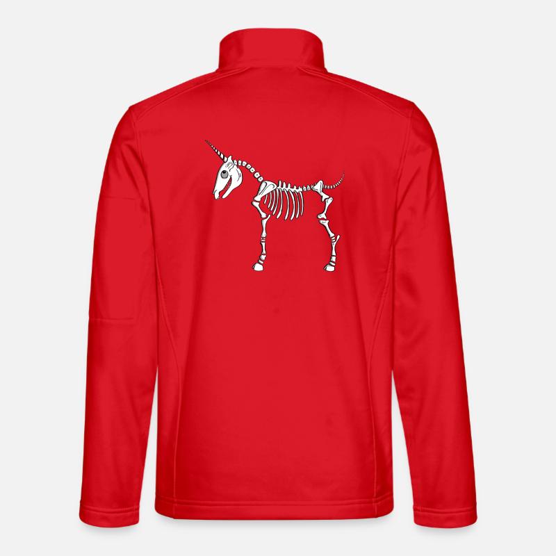 Unicorn Skeleton - Unicorns - Mythical Creatures - Comic Unisex Softshell Jacket