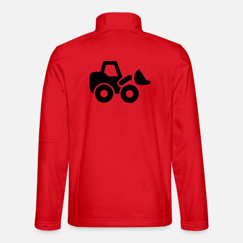 excavator - Unisex Softshell Jacket - red
