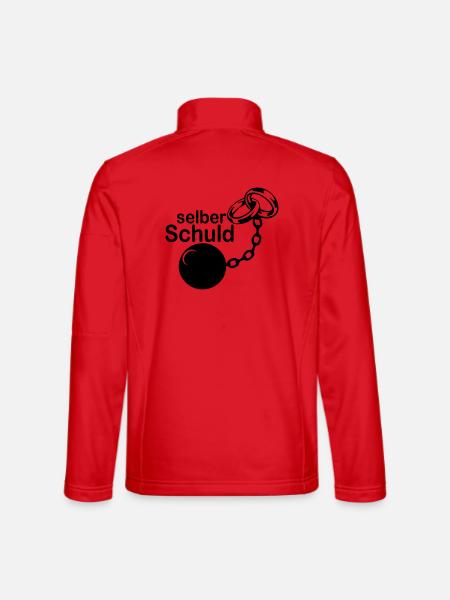 Junggesellenabschied , JGA - Selber Schuld(25) - Unisex Softshelljacke - Rot - Hinten