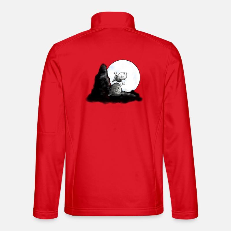 Wolf Schäfchen - Schaf - Sheep - Unisex Softshelljacke - Rot