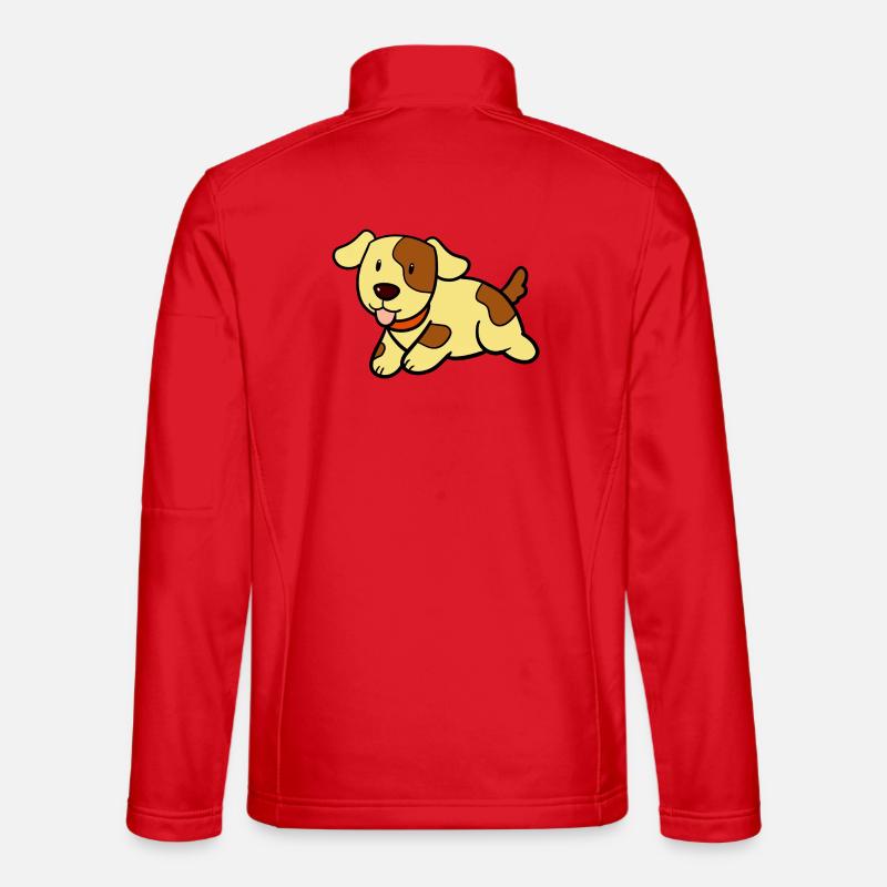 Süsser Hund - Unisex Softshelljacke - Rot