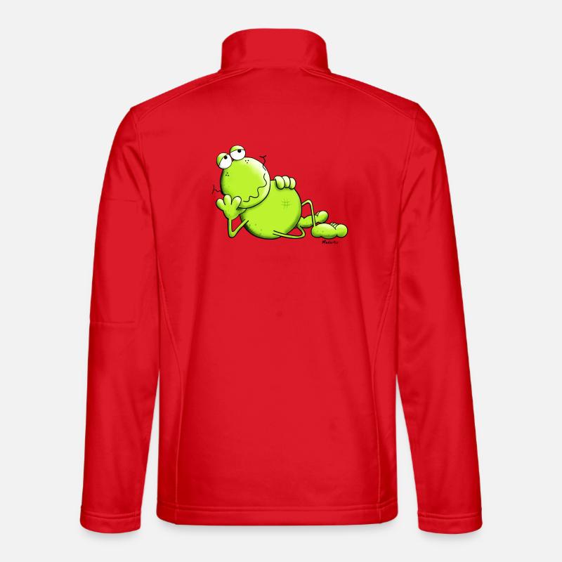 Funny Dreamy Frog - Unisex Softshell Jacket - red
