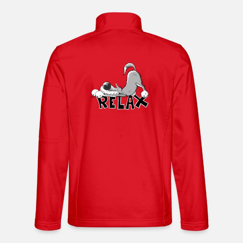 Relax Wolf - Unisex Softshell Jacket - red