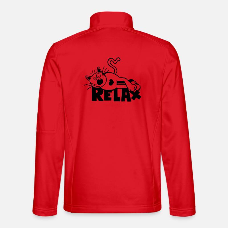 Relax Chat Veste en tissu softshell Unisexe