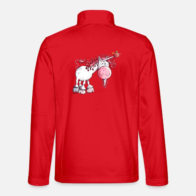 Goldiges Einhorn - Unisex Softshelljacke - Rot
