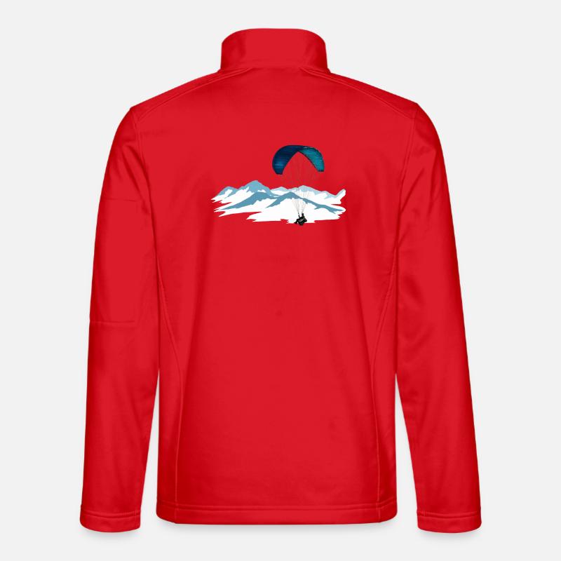 Paragliding - Unisex Softshell Jacket - red