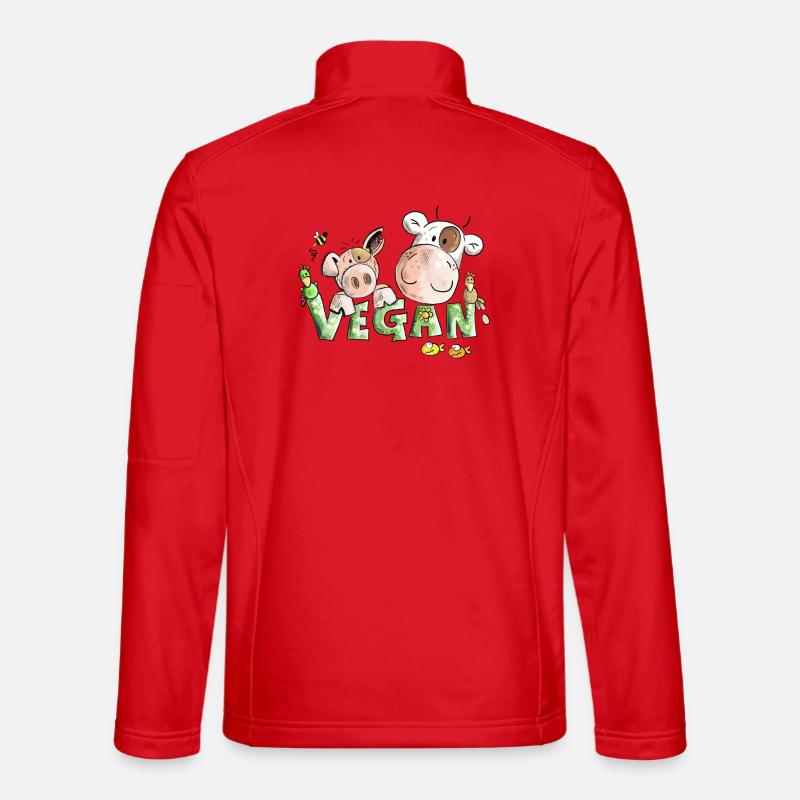 Vegan - Unisex Softshelljacke - Rot
