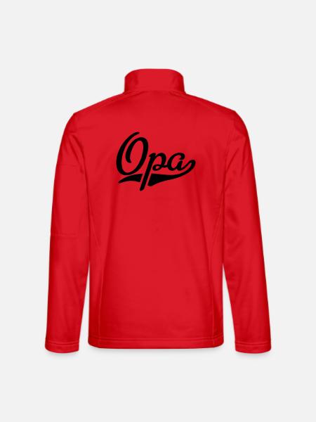Opa - Unisex Softshelljacke - Rot