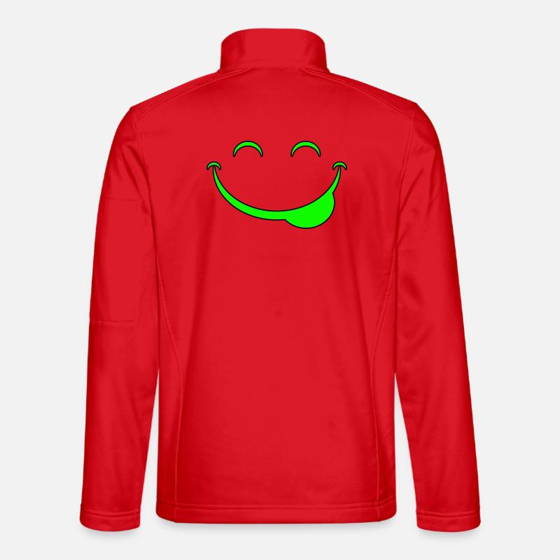Drôle de visage Veste en tissu softshell Unisexe